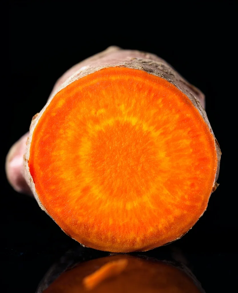 Racine de curcuma en gros plan scientifique