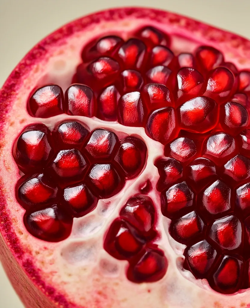 Détail macro d'un fruit riche en nutriments